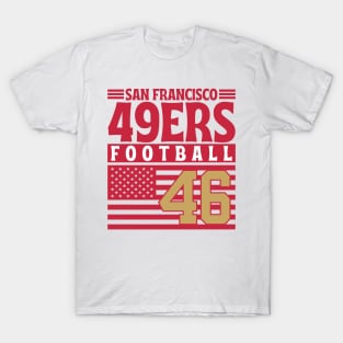 San Francisco 49ERS 1946 American Flag Football T-Shirt